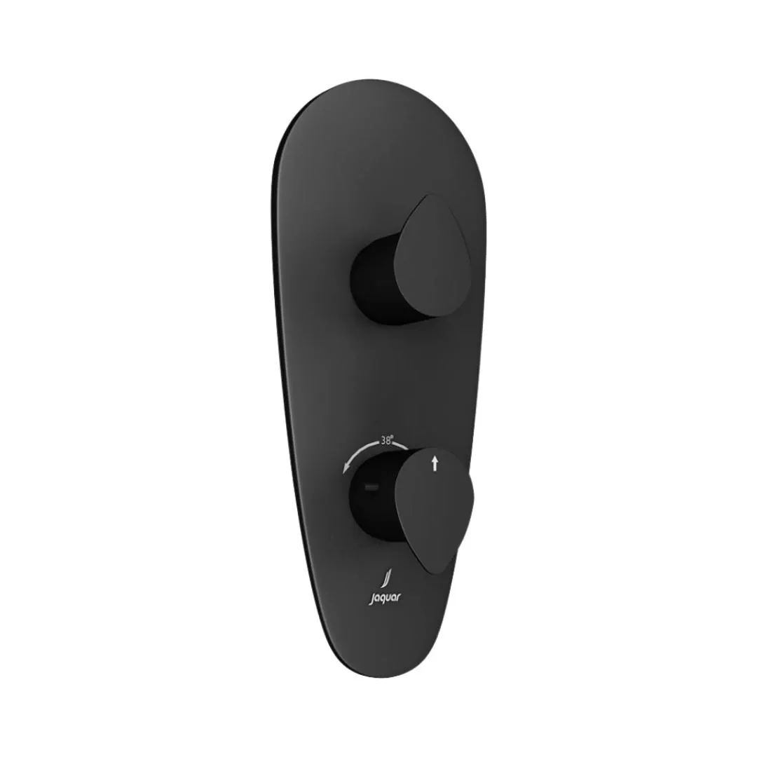 Jaquar 1 way thermostatic diverter Vignette Prime normal flow VGP-BLM-81661NK Black Matt