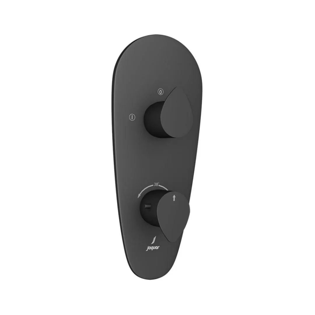 Jaquar 2 way thermostatic diverter Vignette Prime normal flow VGP-BLM-81681NK Black Matt