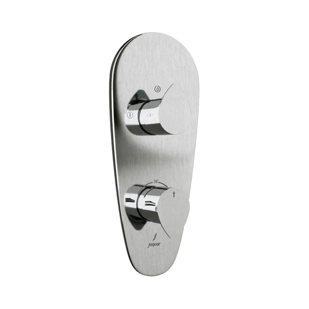 Jaquar 2 way thermostatic diverter Vignette Prime normal flow VGP-SSF-81681NK Stainless Steel