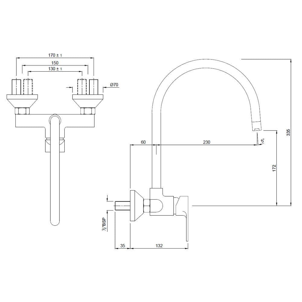 Jaquar Single Lever Sink Mixer Vignette Prime series VGP-BCH-81165 Black Chrome - image 3