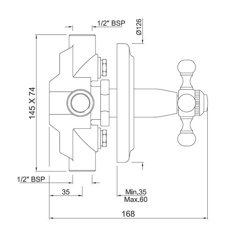 Jaquar 4-Way Diverter for Concealed Fitting Queen’s series QQT-BLM-7421 Black Matt - image 3