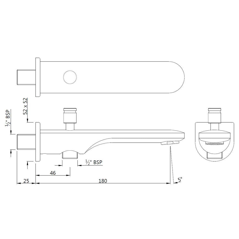 Jaquar Opal Prime Bathtub Spout Bathtub Spouts series SPJ-BGP-15463PM Standard - image 2