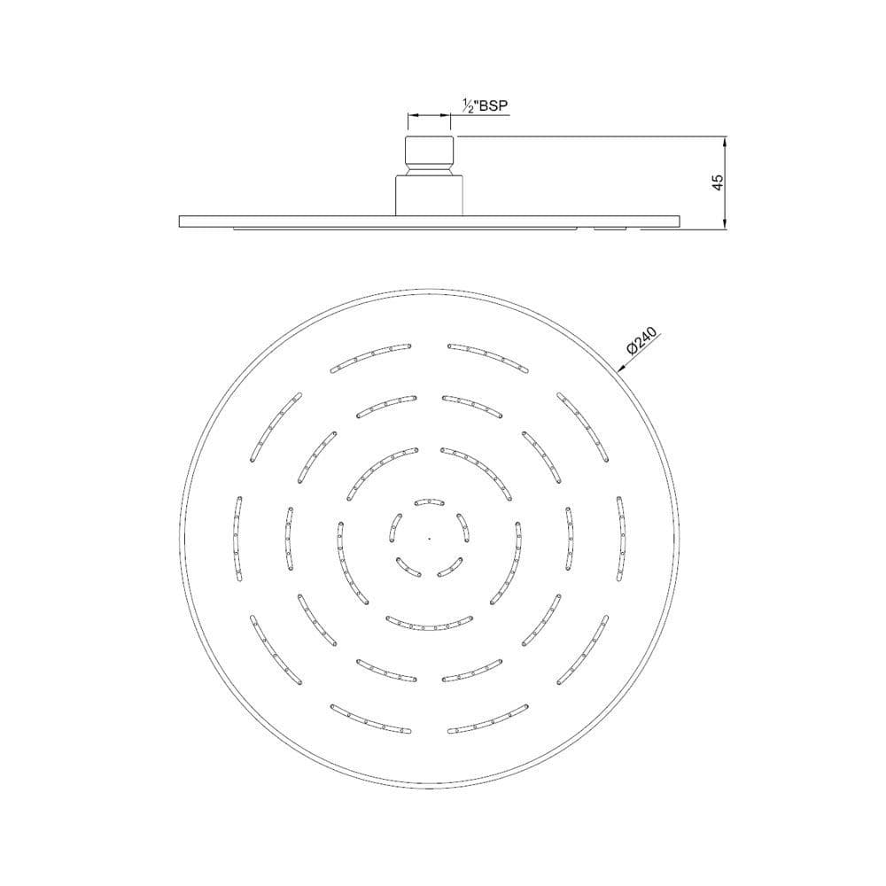 Jaquar Round Shape Single Flow Maze Overhead Shower Maze Shower series OHS-BGP-1623PD Standard - image 2