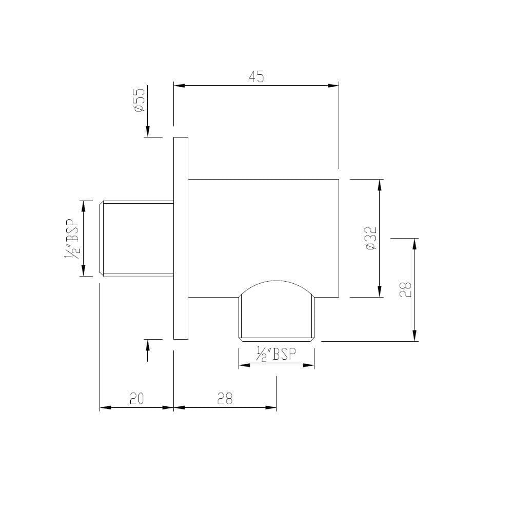 Jaquar Wall Outlet Shower Accessories series SHA-BGP-1195R Standard - image 2