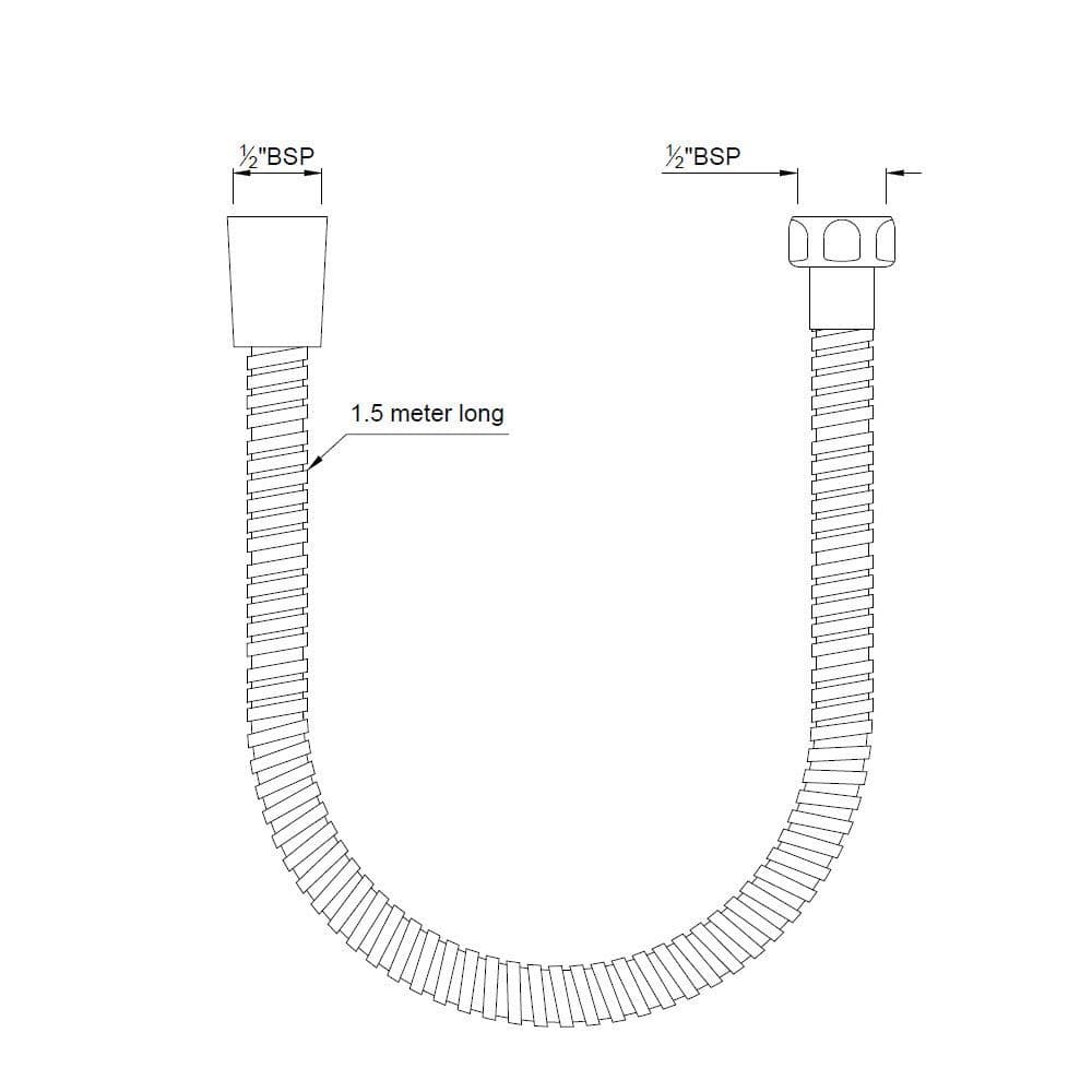 Jaquar Flexible Tube Shower Accessories series SHA-BGP-549D8 Standard - image 2