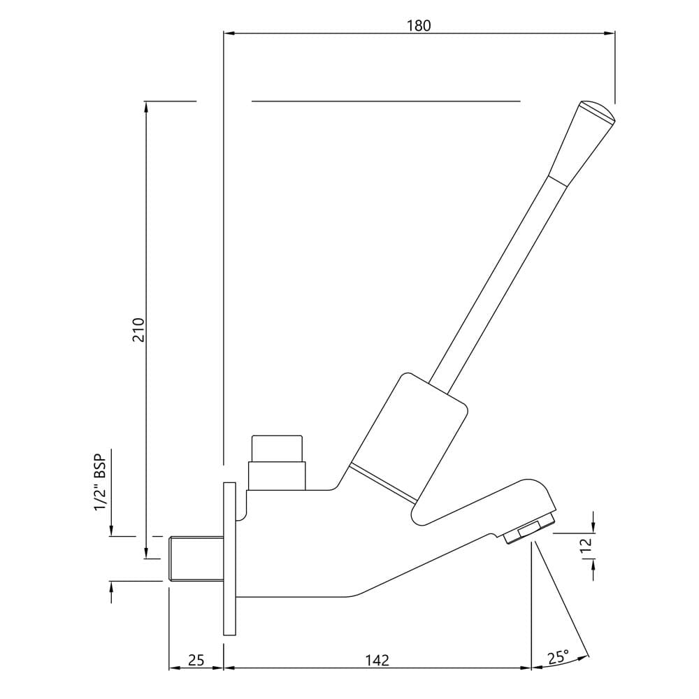 Jaquar Bib Tap New Age Pressmatic series PRS-CHR-043MED Chrome - image 2
