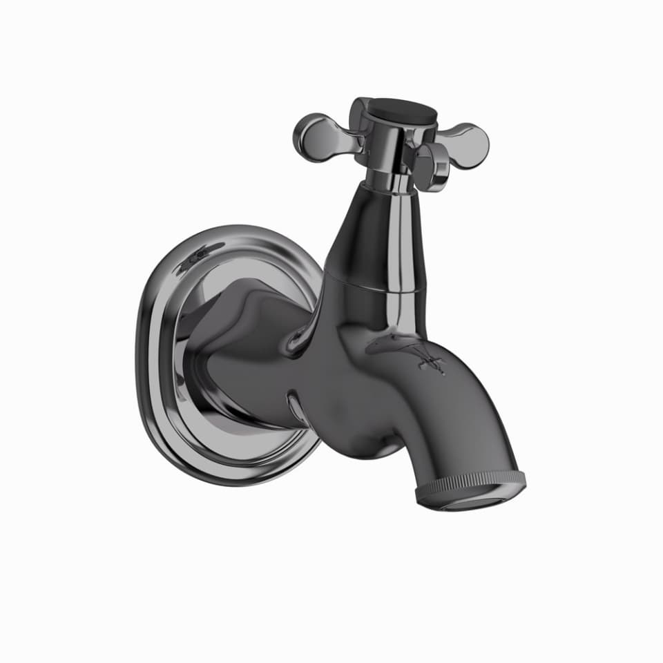 Jaquar wc area bib tap Queens Prime QQP-BCH-7037PM Black Chrome
