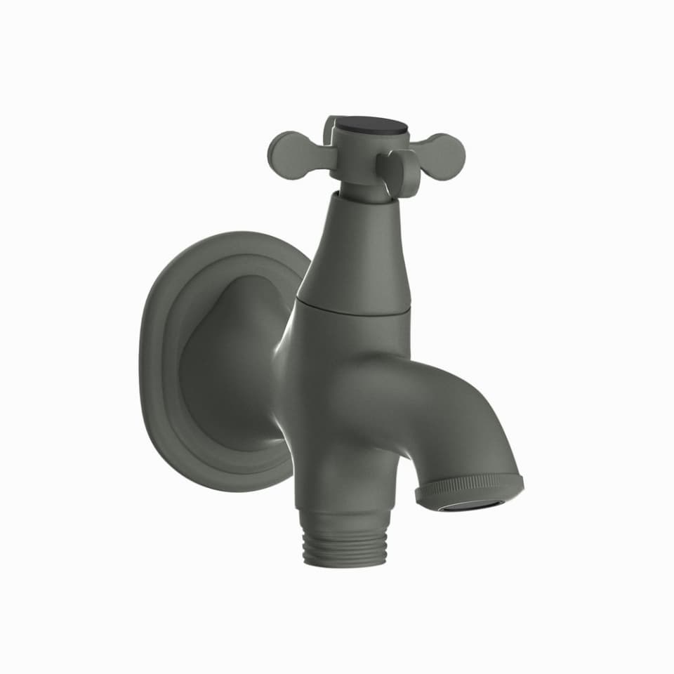 Jaquar wc area 2 way bib tap Queens Prime QQP-GRF-7041PM Graphite