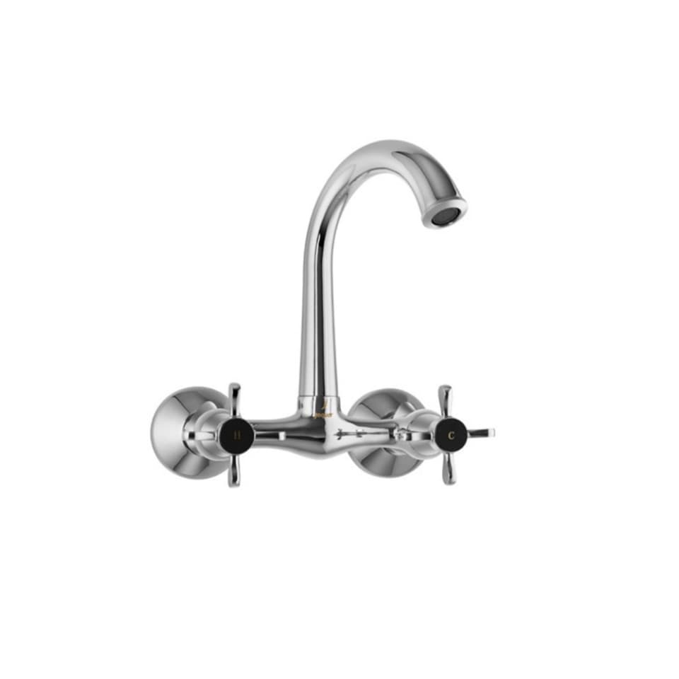Jaquar Sink Mixer with Short Swinging Spout Queen's Prime series QQP-CHR-7307PM Chrome - image 1