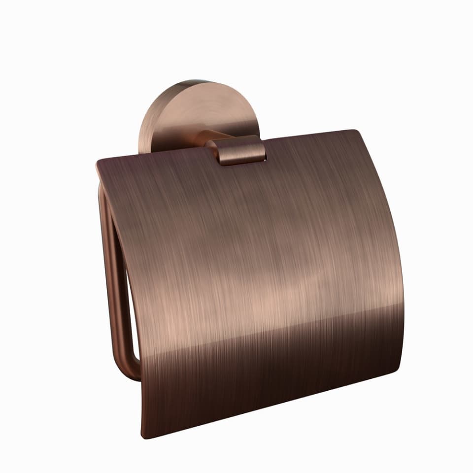 Jaquar Toilet Roll Holder with Stainless Steel Flap Continental series ACN-ACR-1153S Antique Copper - image 1