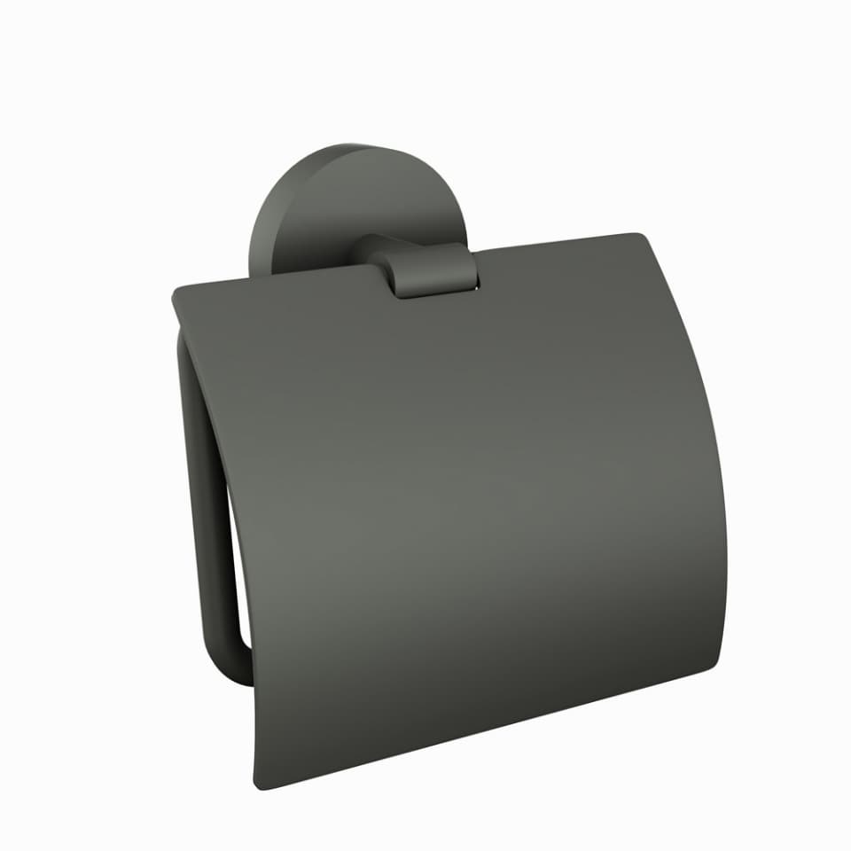 Jaquar Toilet Roll Holder with Stainless Steel Flap Continental series ACN-GRF-1153S Graphite - image 1