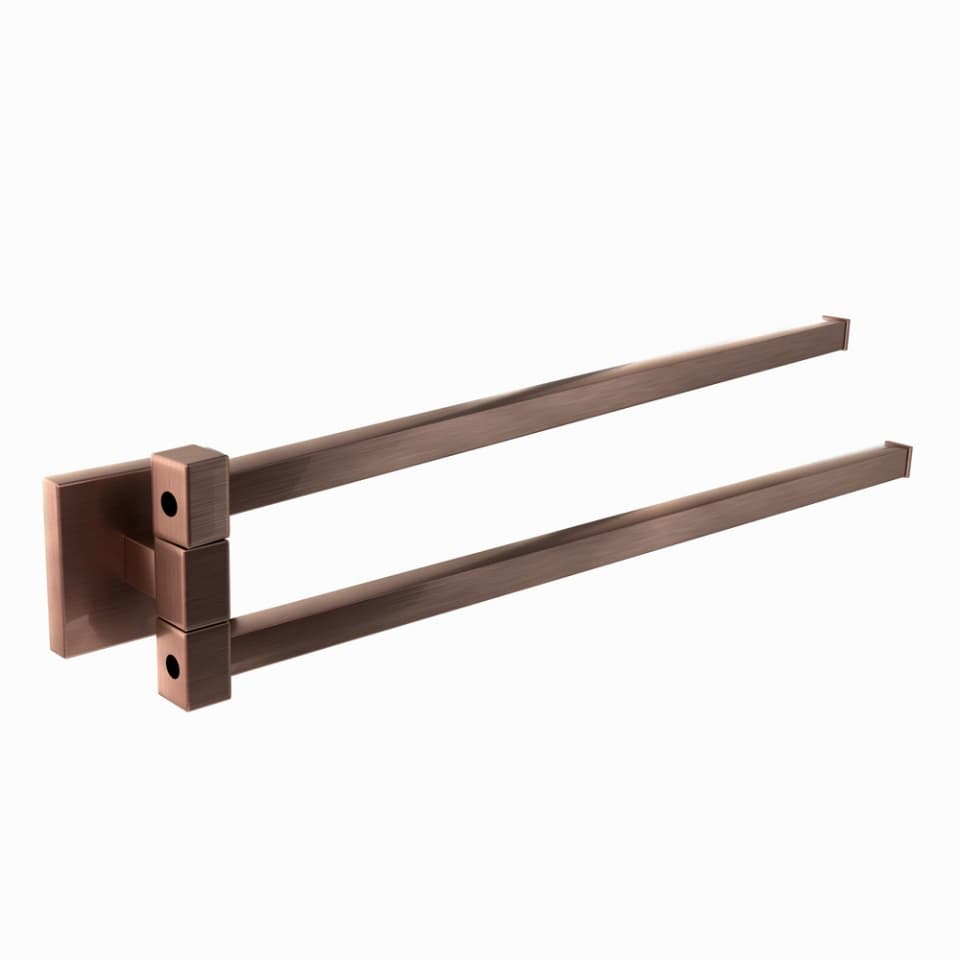 Jaquar Swivel Towel Holder Twin Type Kubix Prime Bathroom Accessories series AKP-ACR-35715PS Antique Copper - image 1