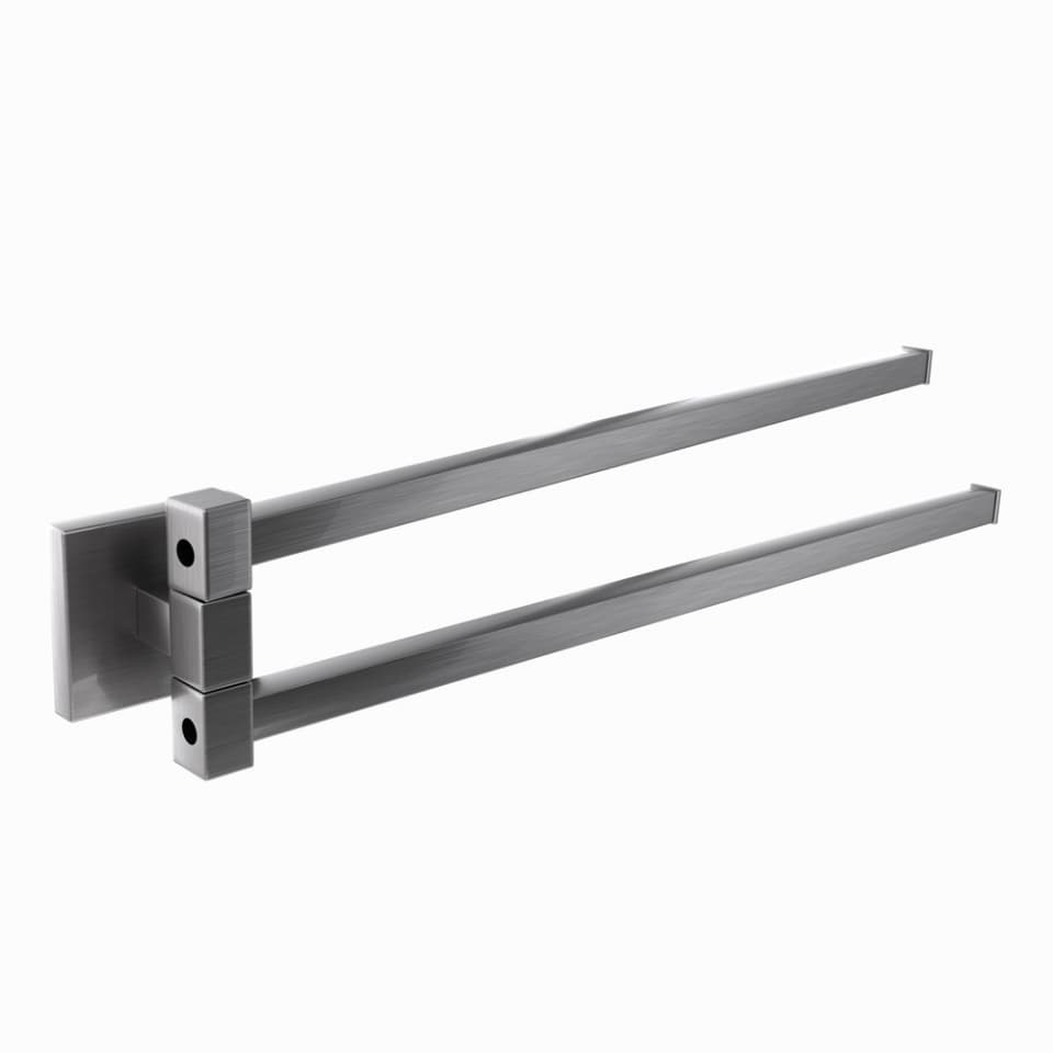 Jaquar Swivel Towel Holder Twin Type Kubix Prime Bathroom Accessories series AKP-SSF-35715PS Stainless Steel - image 1