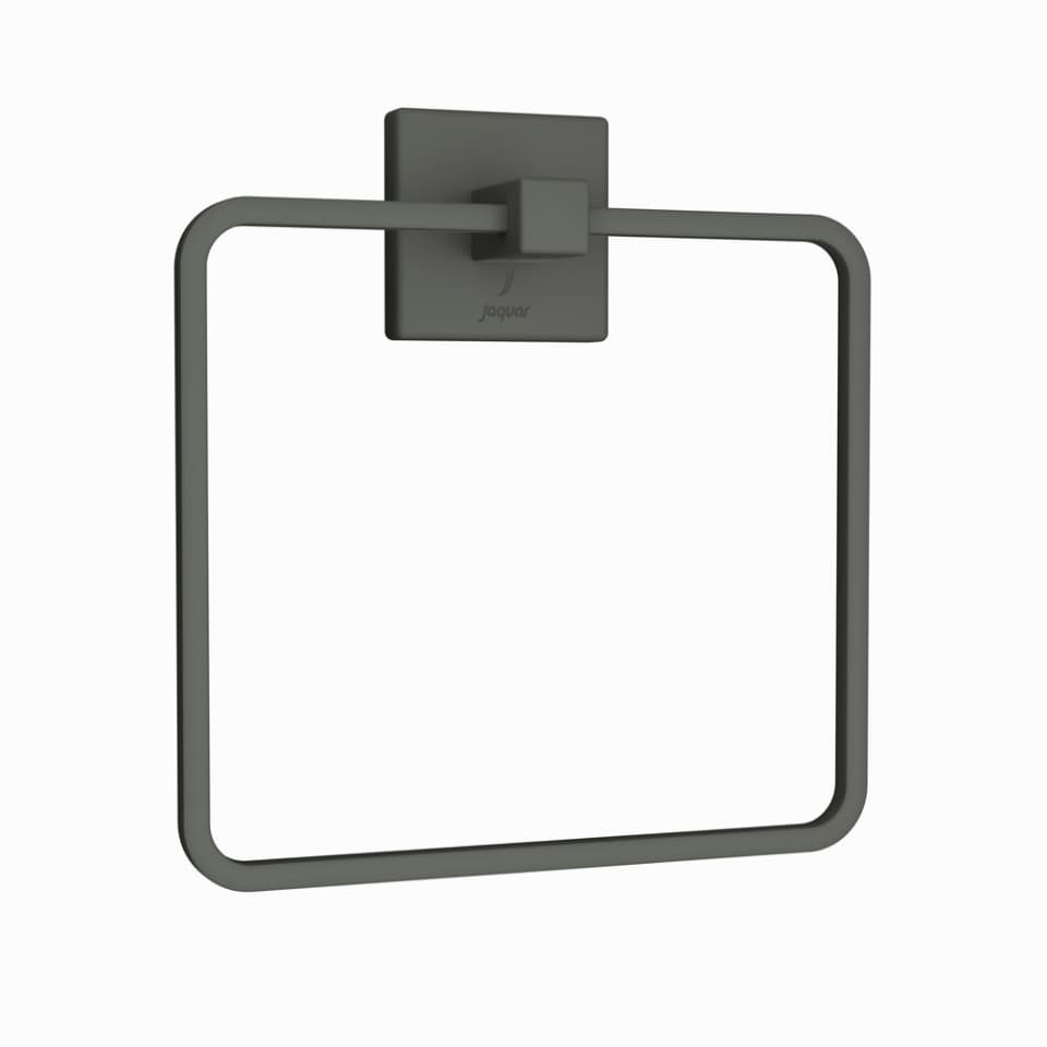 Jaquar Towel Ring Square Kubix Prime Bathroom Accessories series AKP-GRF-35721P Graphite - image 1