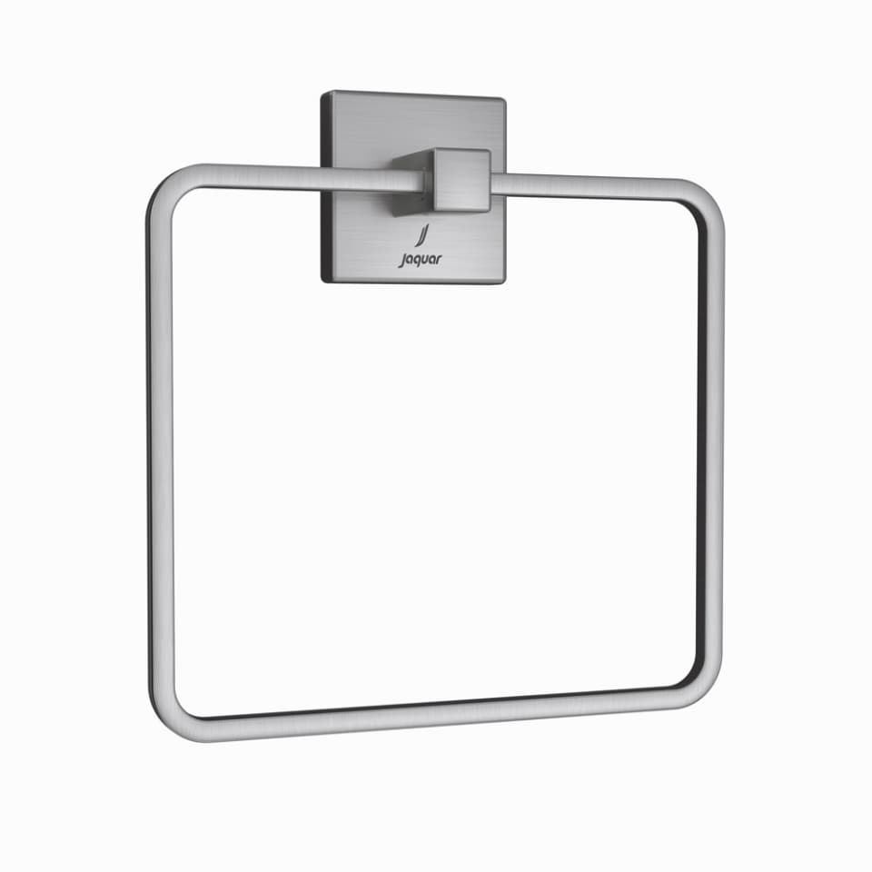 Jaquar Towel Ring Square Kubix Prime Bathroom Accessories series AKP-SSF-35721P Stainless Steel - image 1