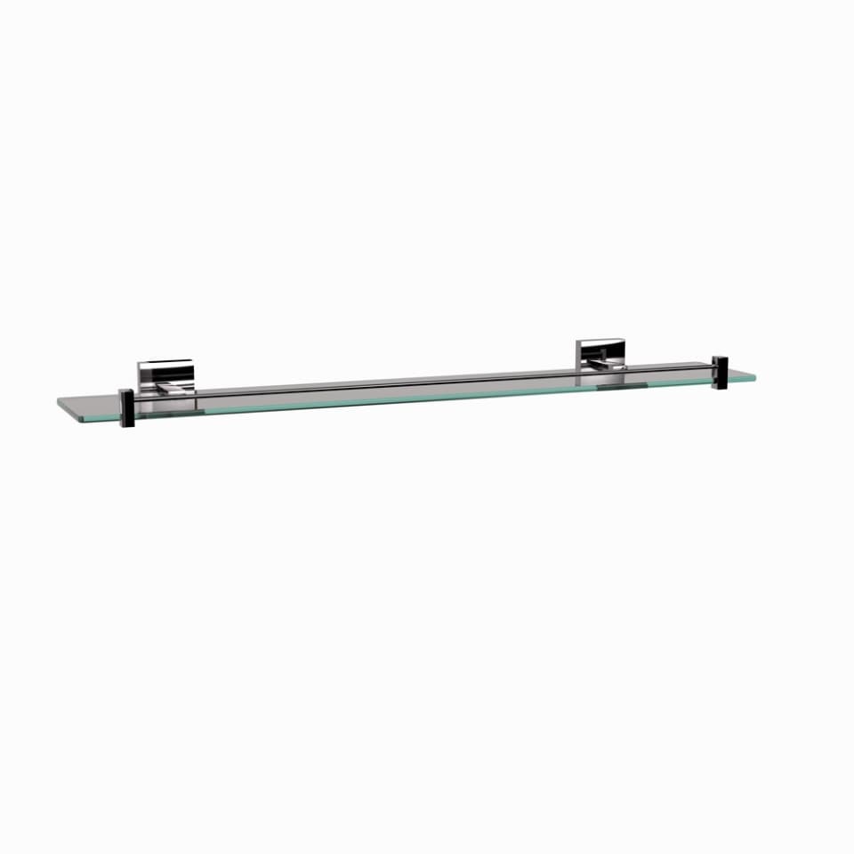 Jaquar Glass Shelf 600mm Long Kubix Prime Bathroom Accessories series AKP-BCH-35771P Black Chrome - image 1