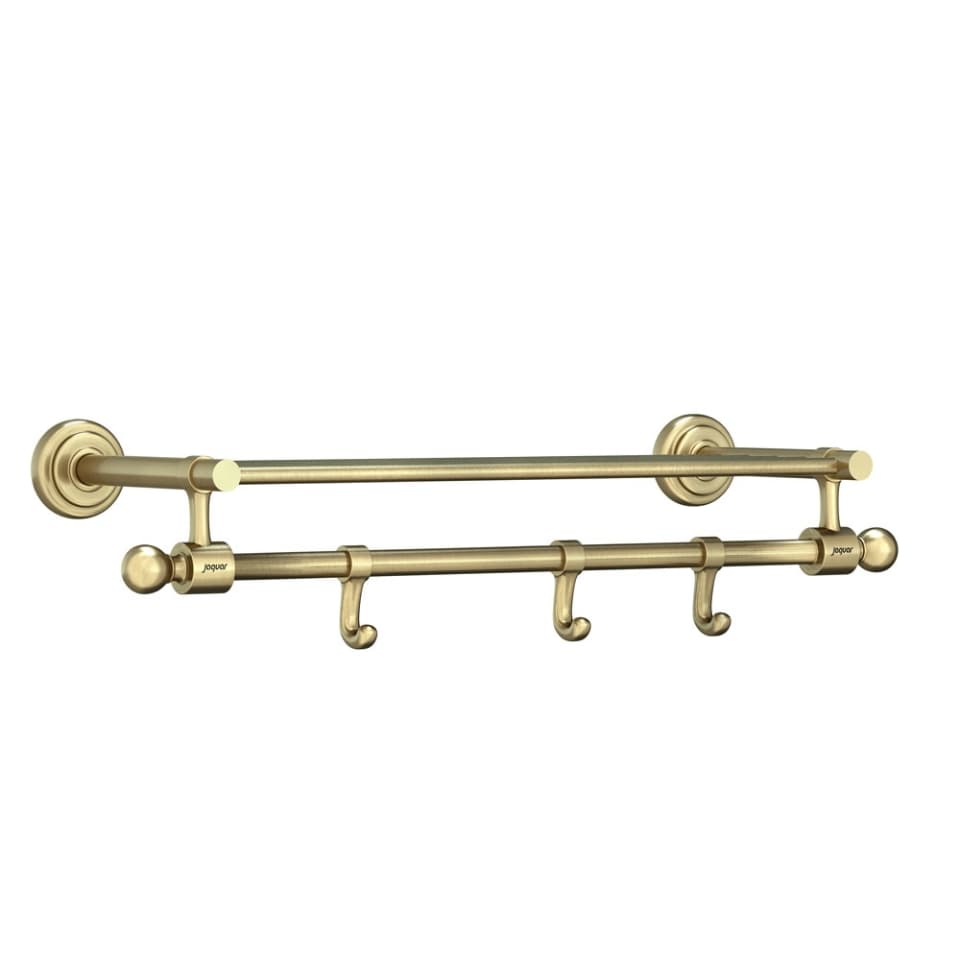 Jaquar Towel Rack 450mm long with Lower Hangers Queen's series AQN-ABR-7781B Antique Bronze - image 1