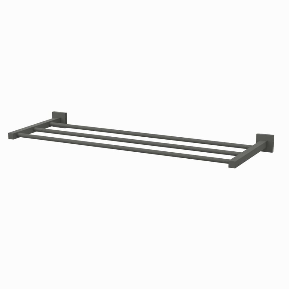 Jaquar Towel Rack 600mm long without Lower hangers Kubix Prime Bathroom Accessories series AKP-GRF-35781PFS Graphite - image 1