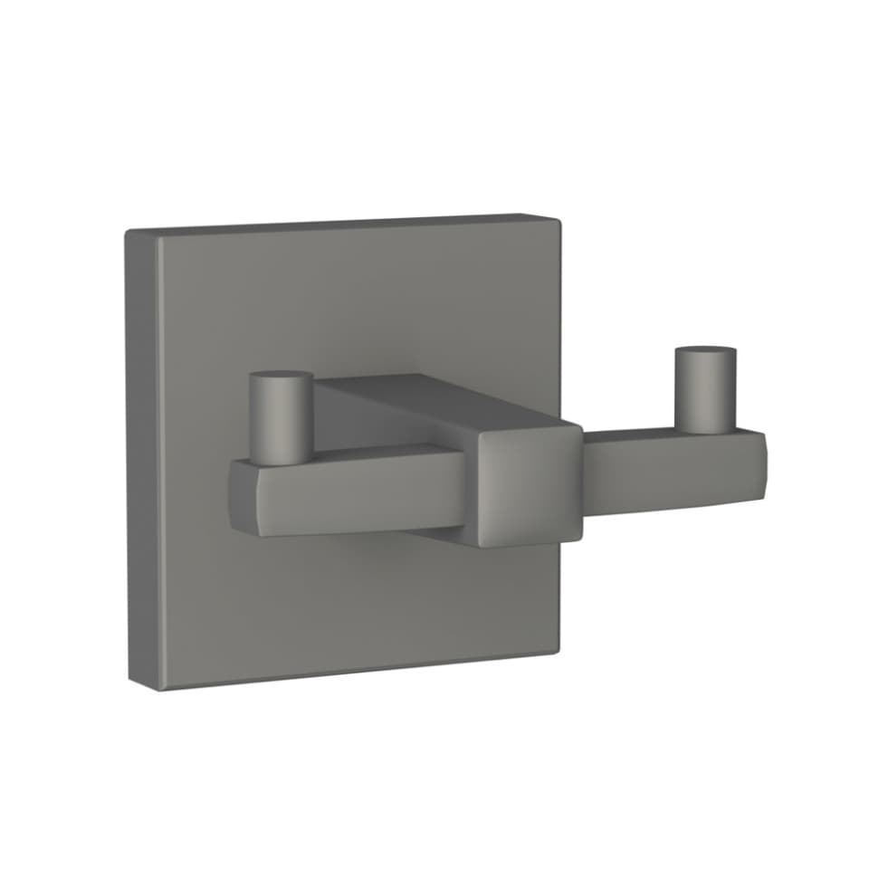 Jaquar Double Coat Hook Kubix Prime Bathroom Accessories series AKP-GRF-35761P Graphite - image 1