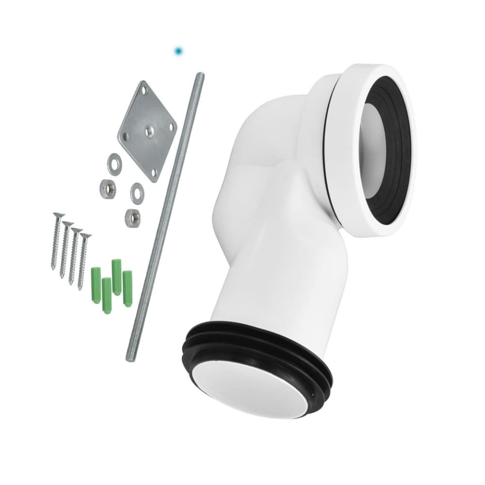 Jaquar Vario bend Sanitaryware Accessories series ZPS-WHT-VB01 White Glass