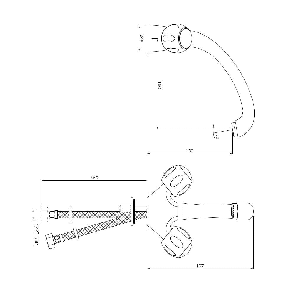 Jaquar Sink Mixer Clarion series CQT-CHR-23309B Chrome - image 2