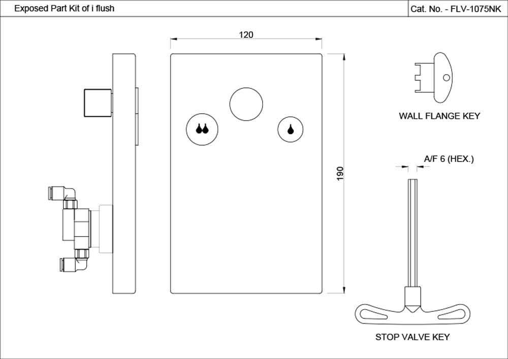 Jaquar i-Flush with Concealed body i-flush series FLV-BLM-1075NK Black Matt - image 3