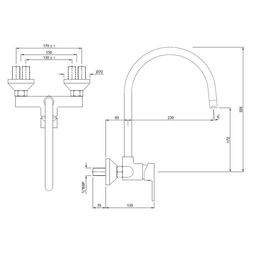Jaquar Single Lever Sink Mixer Fusion series FUS-CHR-29165 Chrome - image 2