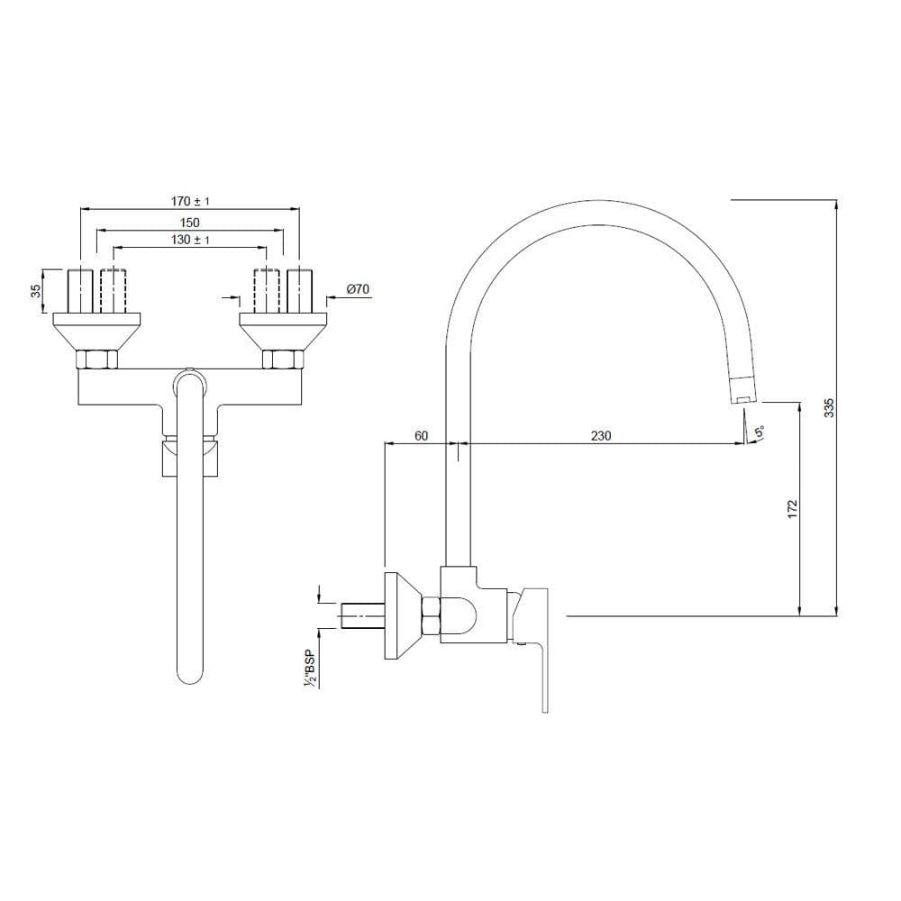 Jaquar Single Lever Sink Mixer Lyric series LYR-CHR-38165 Chrome - image 2