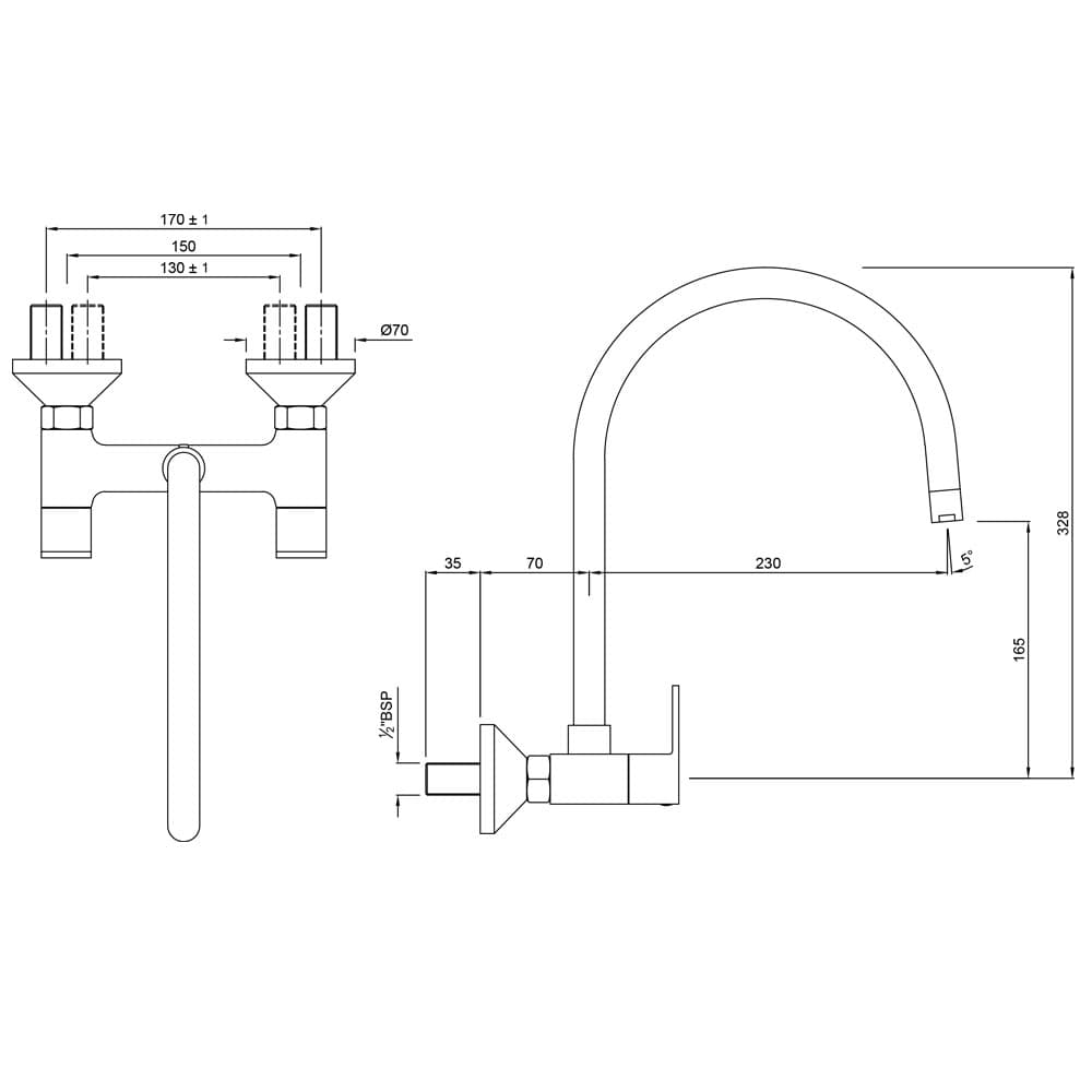 Jaquar Sink Mixer Lyric series LYR-CHR-38309 Chrome - image 2