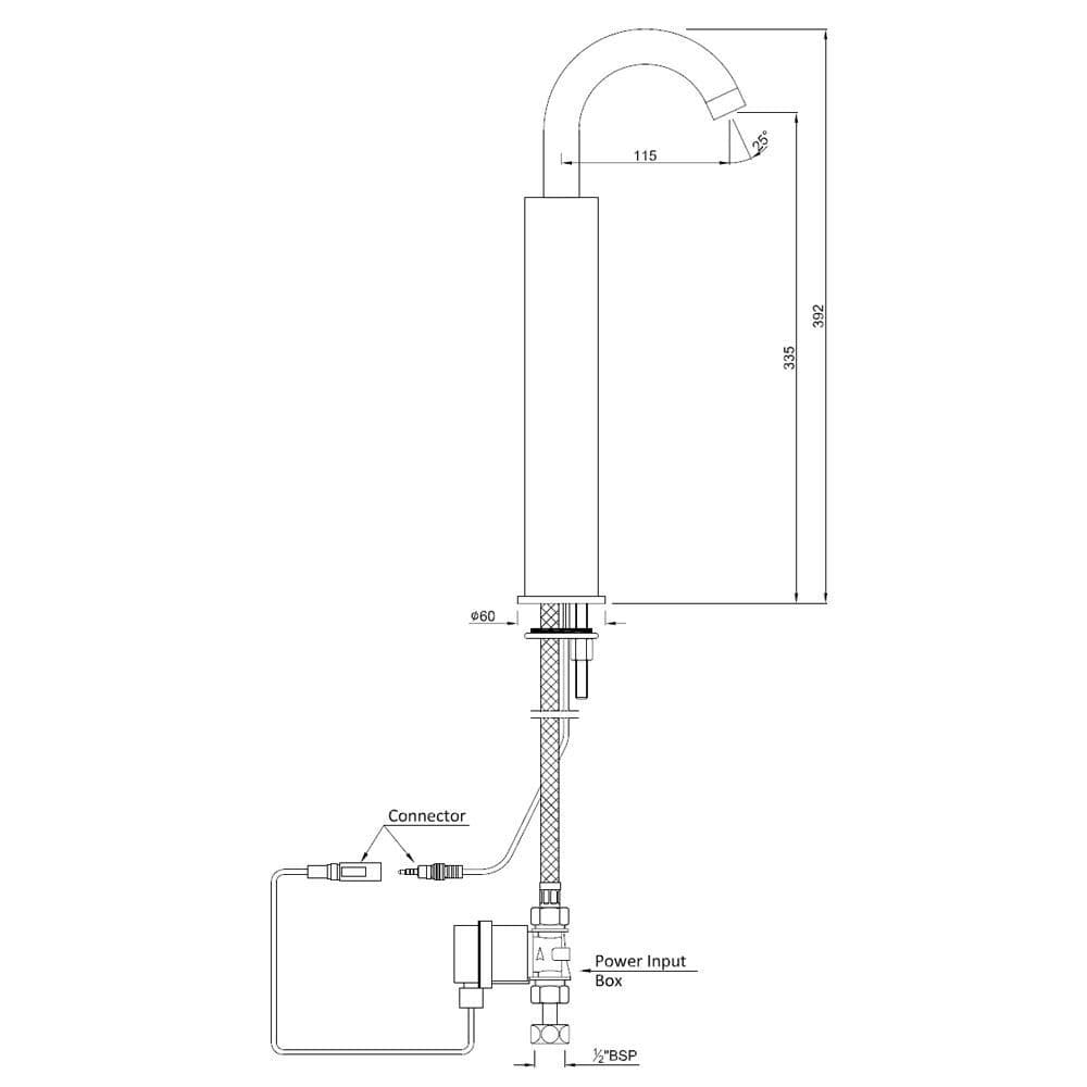 Jaquar Sensor Faucet for Wash Basin Range of Sensor Faucets by Jaquar series SNR-ACR-51021A Antique Copper - image 2