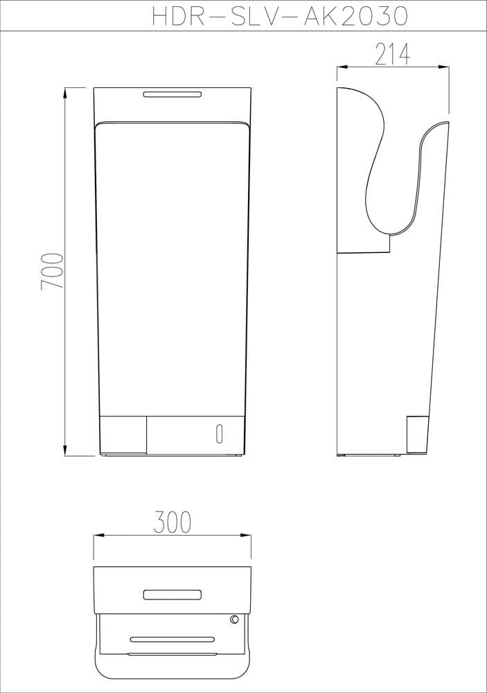 Jaquar Hand Dryers HDR-SLV-AK2030 Standard - image 2