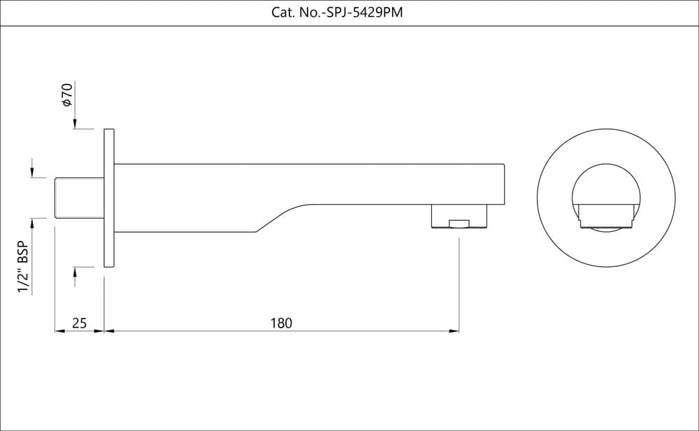 Jaquar Bathtub Spout Florentine Prime series SPJ-BCH-5429PM Black Chrome - image 2