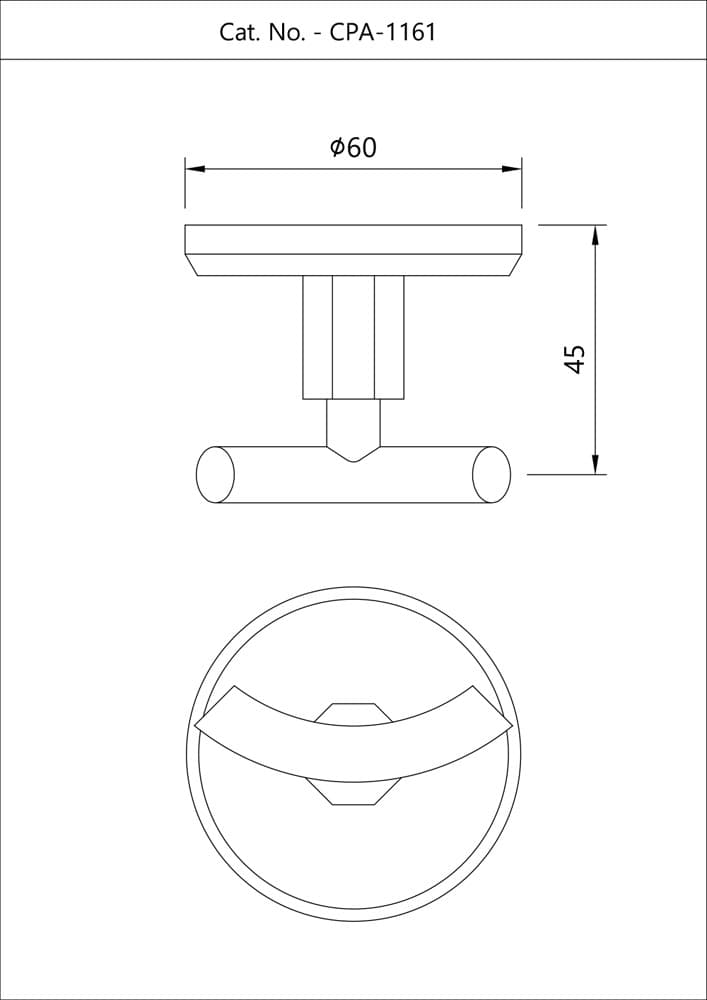 Jaquar Double Coat Hook Continental Prime Accessories series CPA-CHR-1161 Chrome - image 2