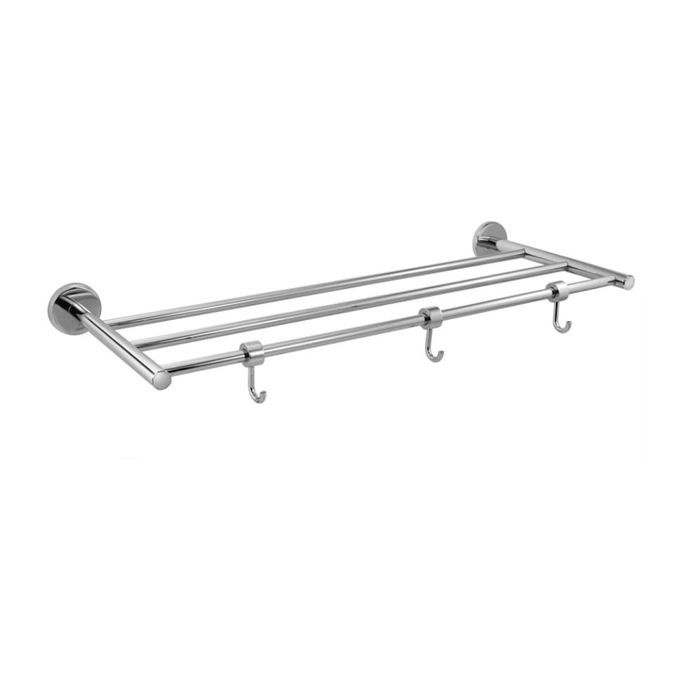 Jaquar Towel Rack 600mm Long without Lower Hanger But With 3 Hooks Continental Prime Accessories series CPA-CHR-1181FH Chrome - image 1