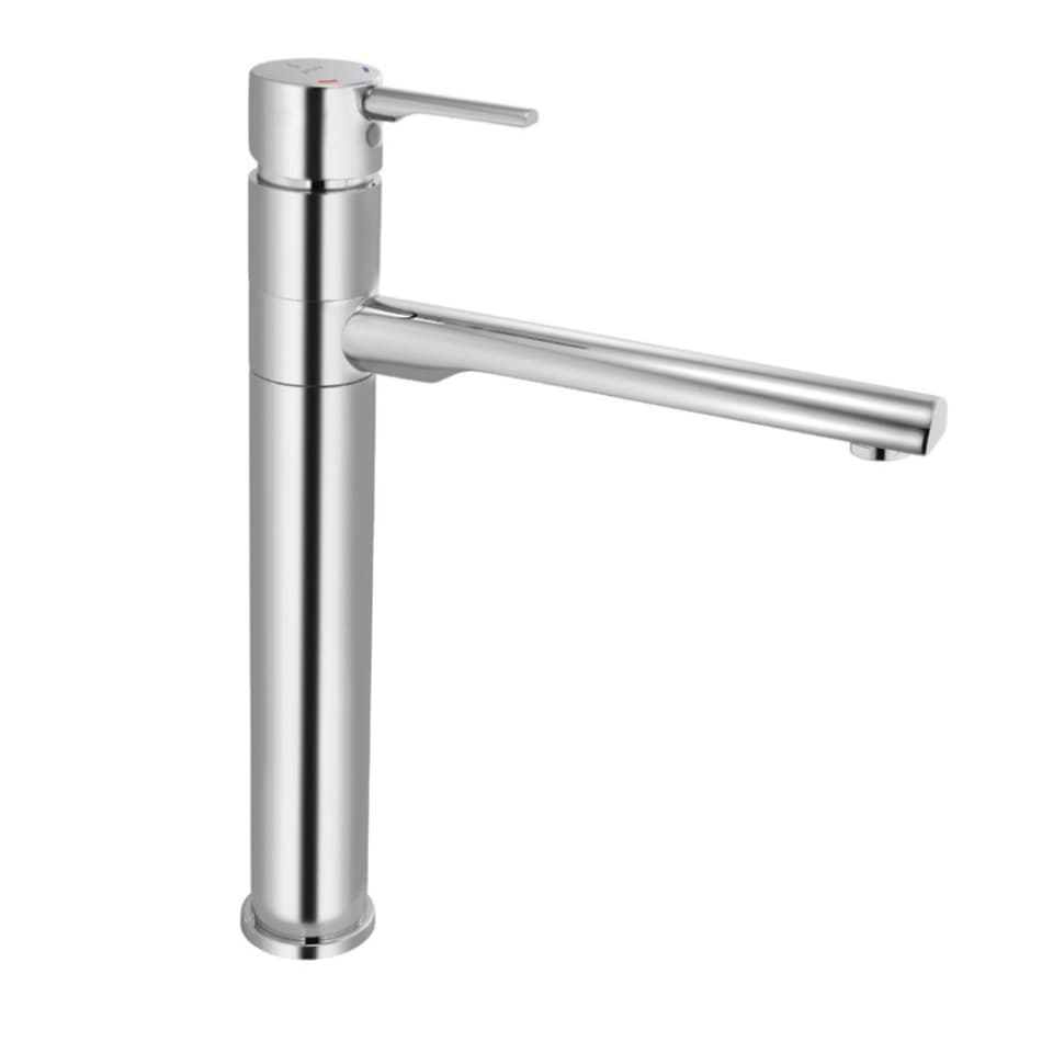 Jaquar table mounted regular kitchen sink mixer Florentine Prime with swinging spout in chrome finish FLP-CHR-5009BPM Standard