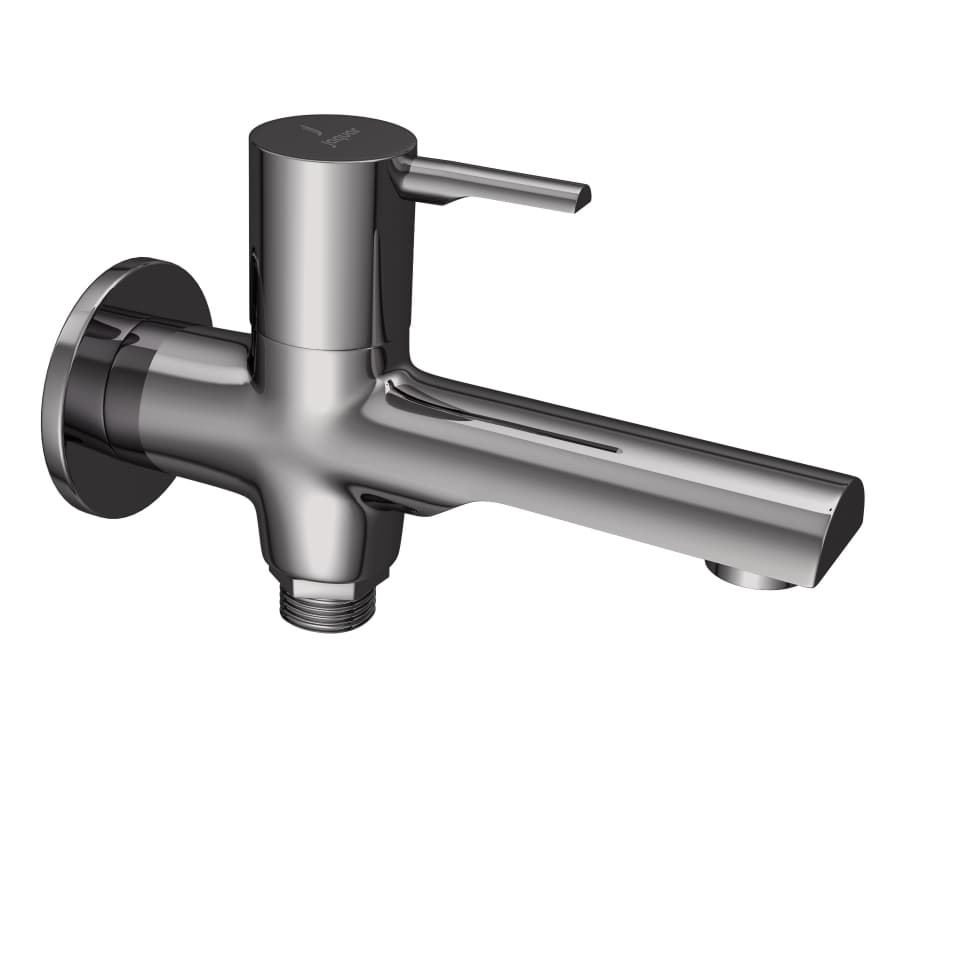 Jaquar wc area 2 way bib tap Florentine Prime FLP-BCH-5041PM Black Chrome