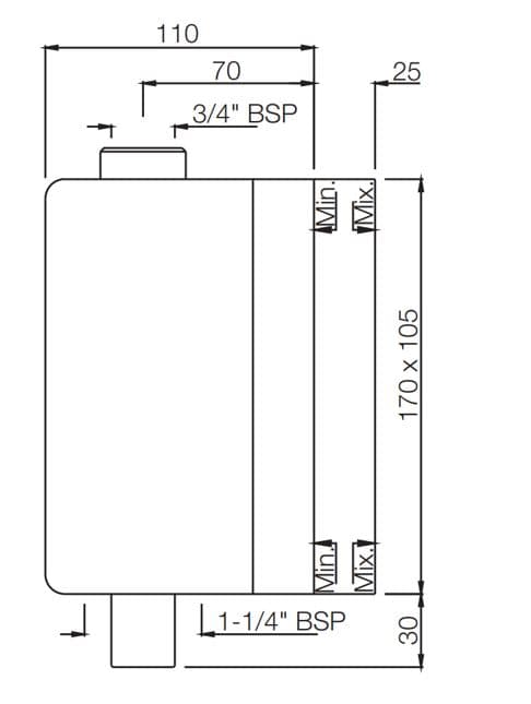 Jaquar Concealed Body of i i-flush series FLV-CHR-1075C Chrome - image 3