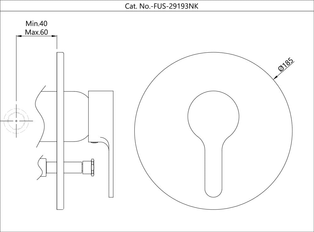 Jaquar Single Lever 3-inlet Divertor Fusion series FUS-CHR-29193NK Chrome - image 2