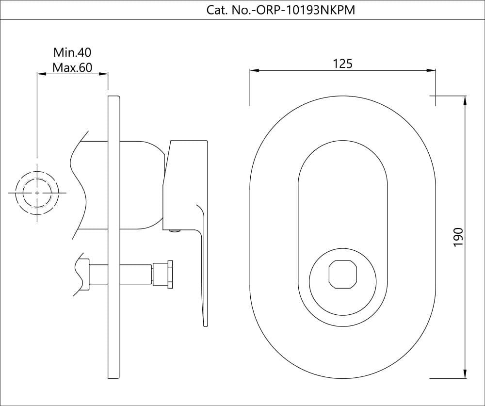 Jaquar 3-Inlet Single Lever Concealed Diverter Ornamix Prime series ORP-ABR-10193NKPM Antique Bronze - image 2