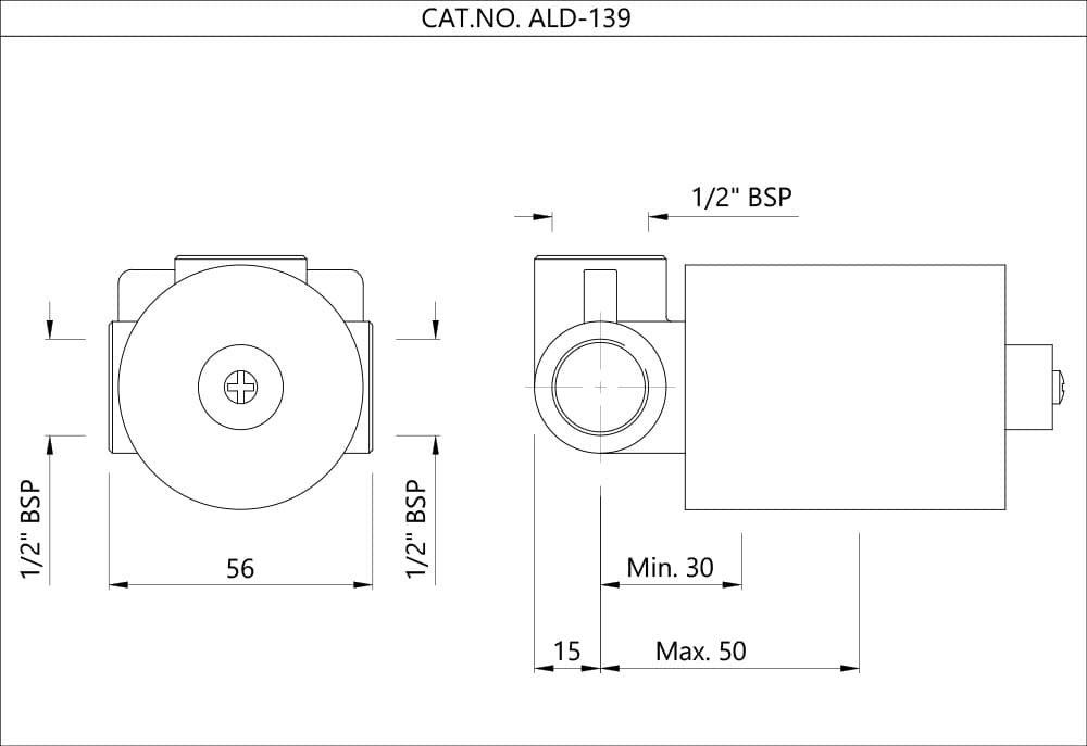 Jaquar Concealed body of single lever shower mixer Allied series ALD-CHR-139 Chrome - image 3