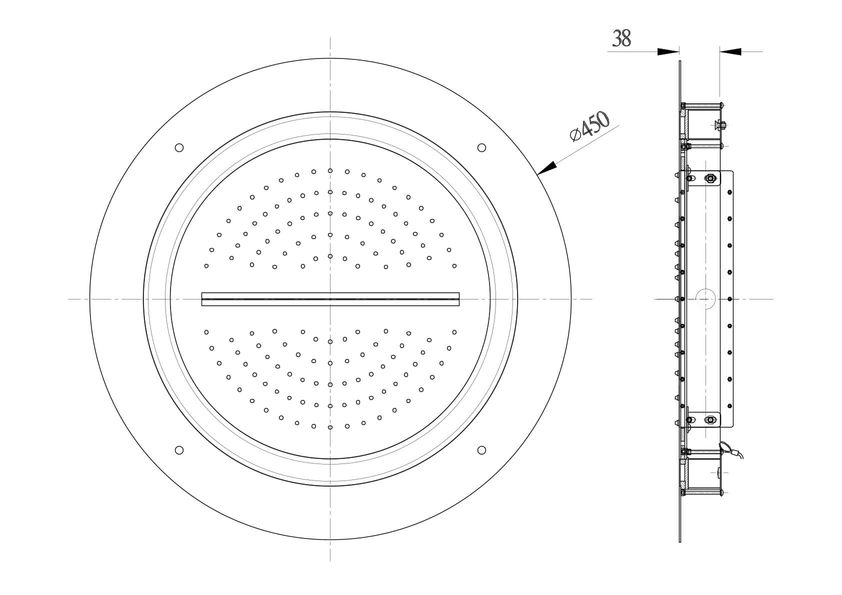 Jaquar Duoflo Shower Round Shape Duoflo Shower series OHS-BGP-1677 Standard - image 2