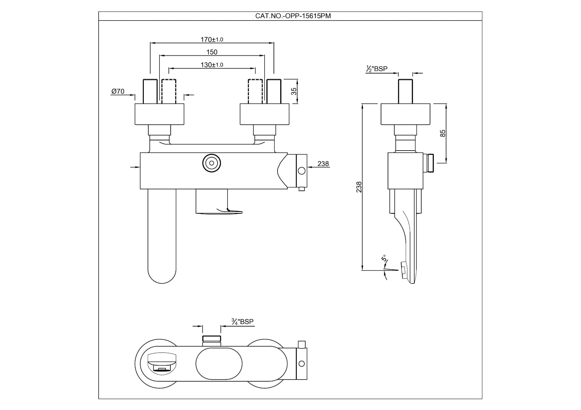 Jaquar Exposed Thermostatic Bath & Shower Mixer Thermostatic Mixers series OPP-ACR-15615PM Antique Copper - image 2