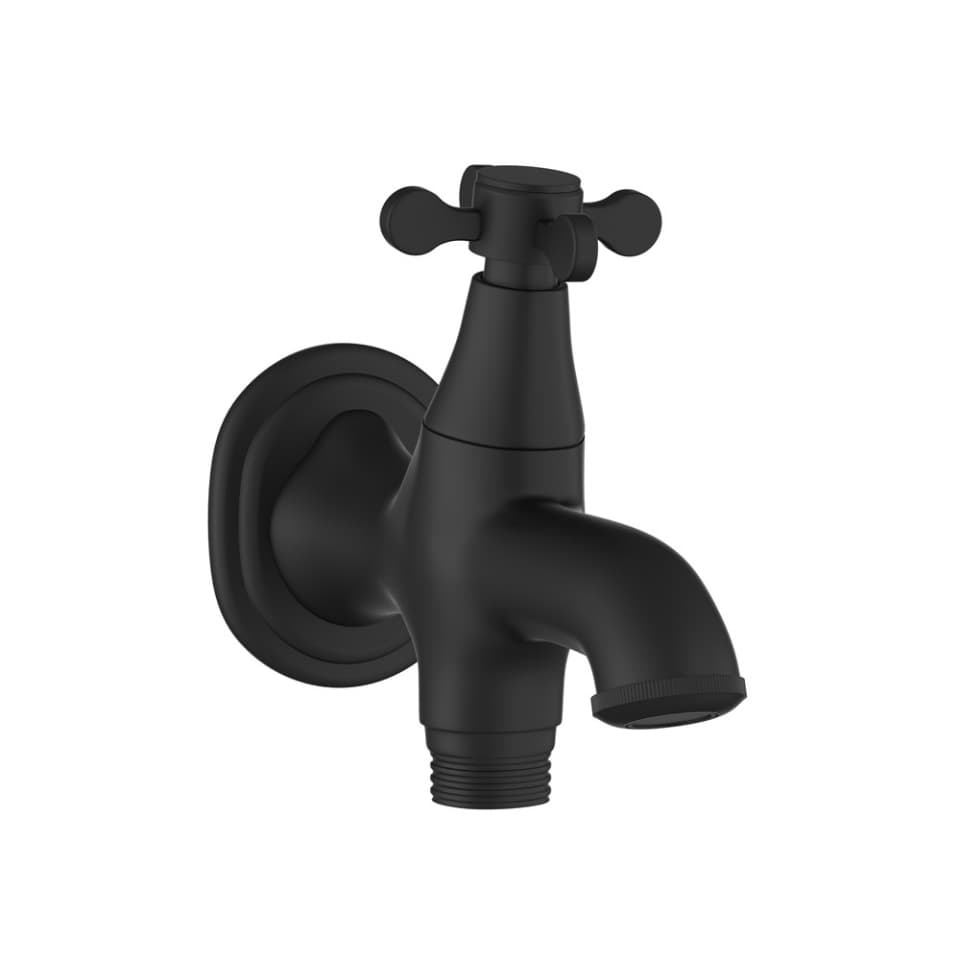 Jaquar wc area 2 way bib tap Queens Prime QQP-BLM-7041PM Black Matt
