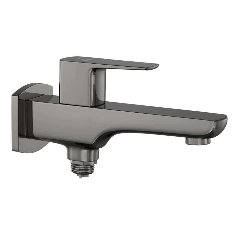Jaquar wc area 2 way bib tap Kubix Prime KUP-BCH-35041PM Black Chrome
