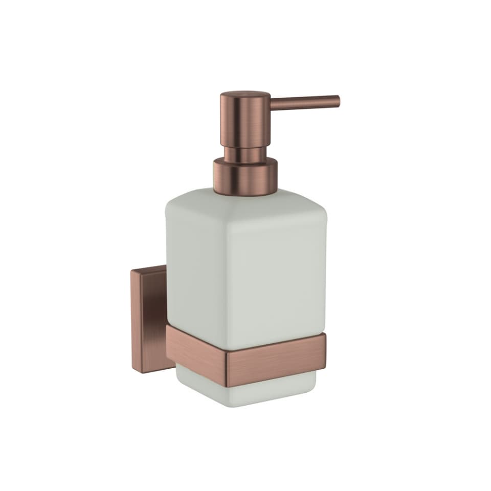 Jaquar Soap Dispenser with Glass bottle Kubix Prime Bathroom Accessories series AKP-ACR-35735P Antique Copper - image 1