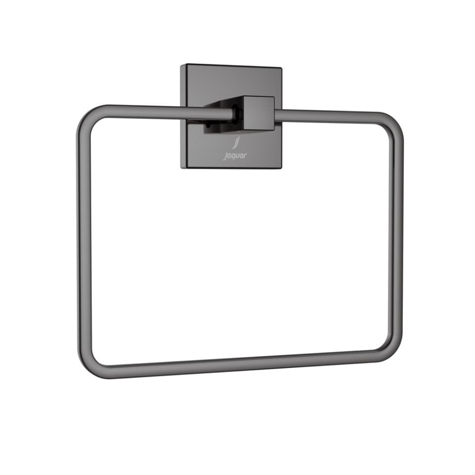 Jaquar Towel Ring Square Kubix Prime Bathroom Accessories series AKP-BCH-35721P Black Chrome - image 1
