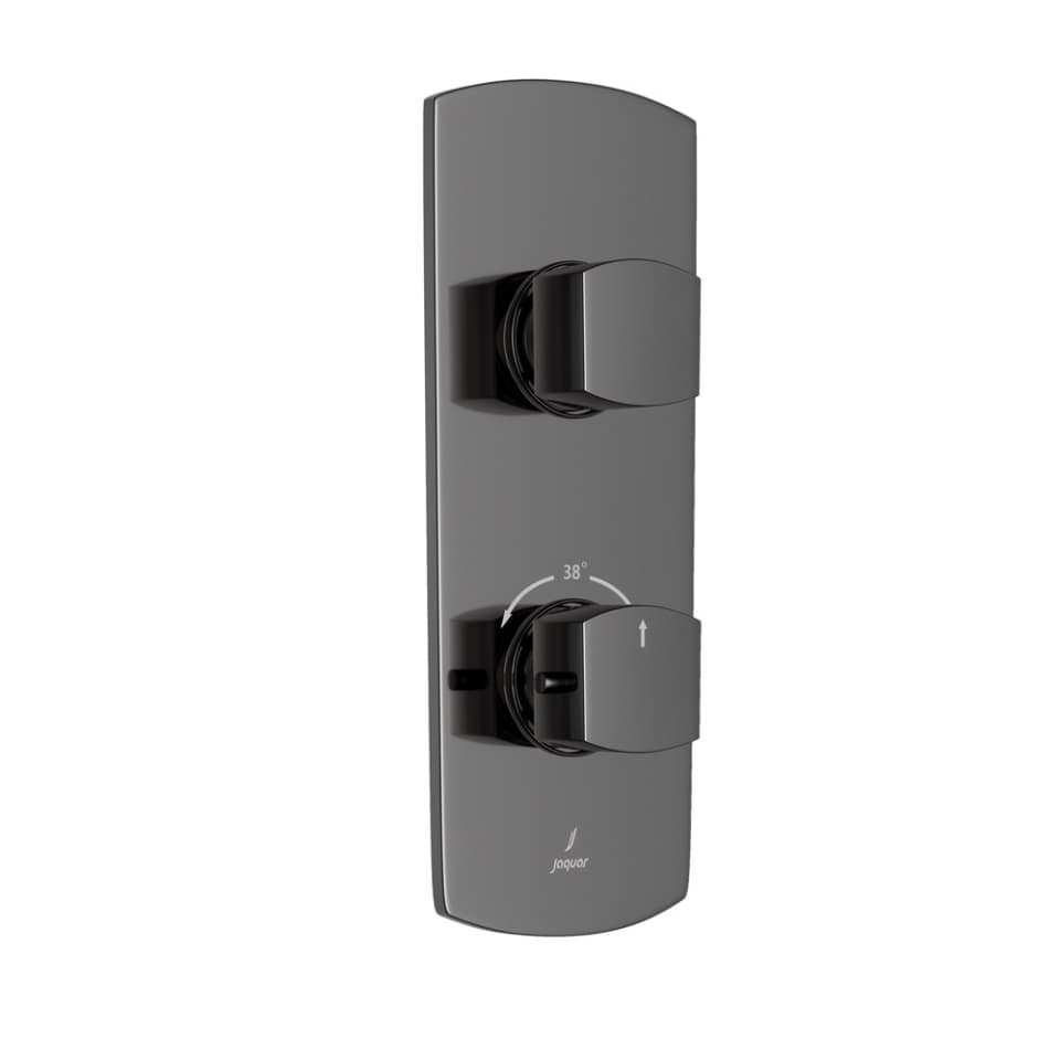 Jaquar 1 way thermostatic diverter Kubix Prime normal flow KUP-BCH-35661NKPM Black Chrome