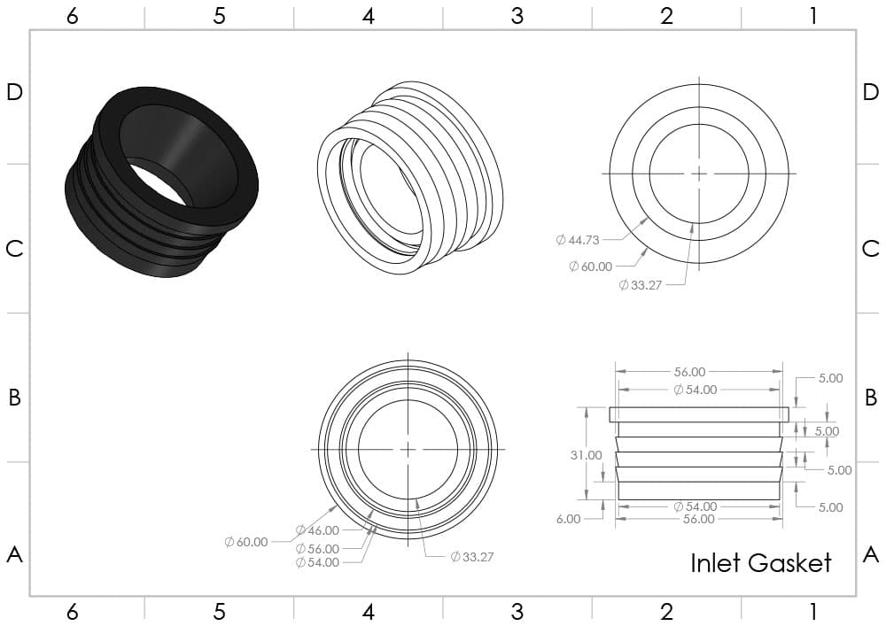 Jaquar Inlet and Outlet Gasket Sanitaryware Accessories series ZPS-WHT-GK01 White Glass - image 2