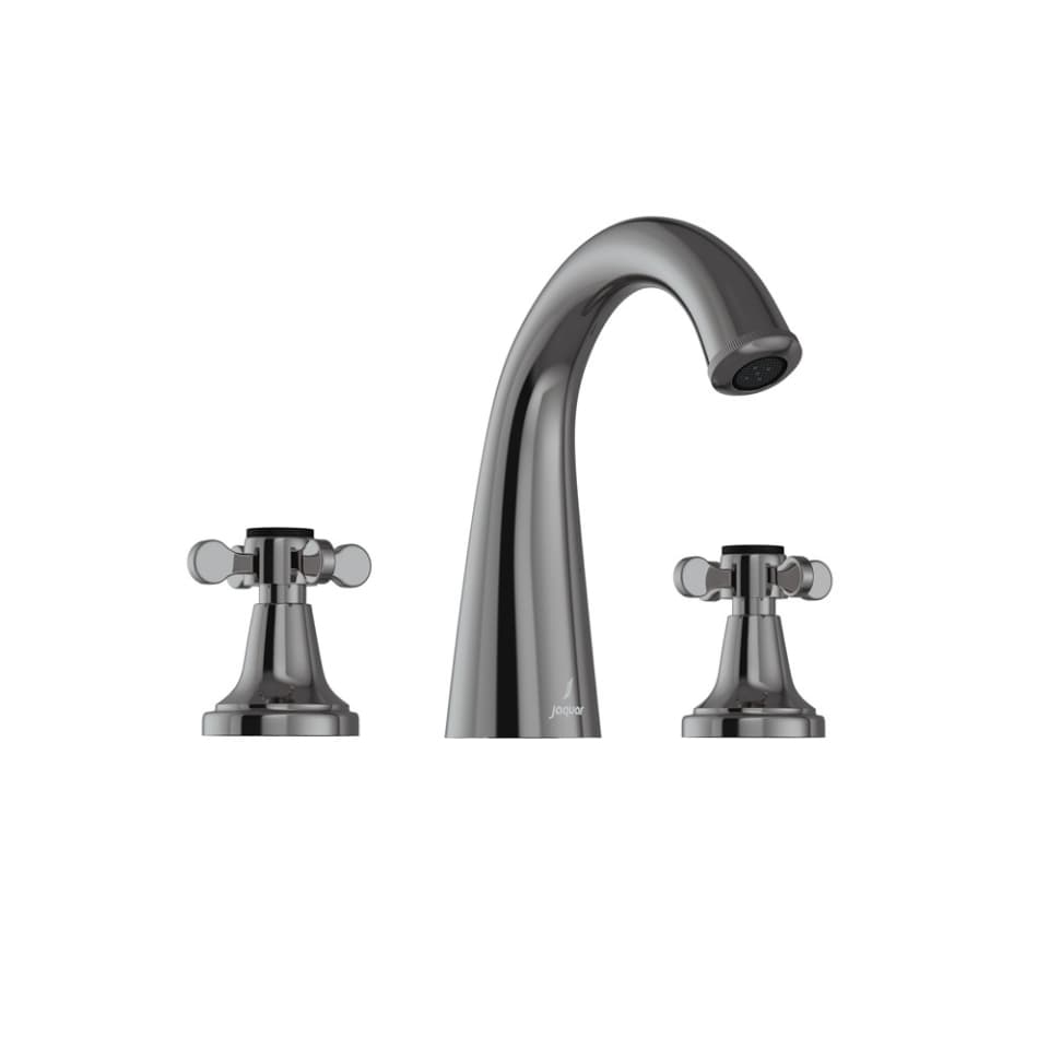 Jaquar 3-Hole Basin Mixer Queen's Prime series QQP-BCH-7189PM Black Chrome - image 1