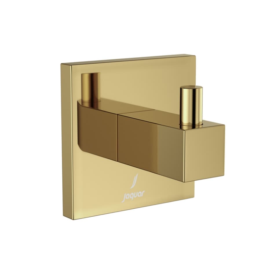 Jaquar Robe Hook Kubix Prime Bathroom Accessories series AKP-GBP-35791P Gold Bright PVD - image 1